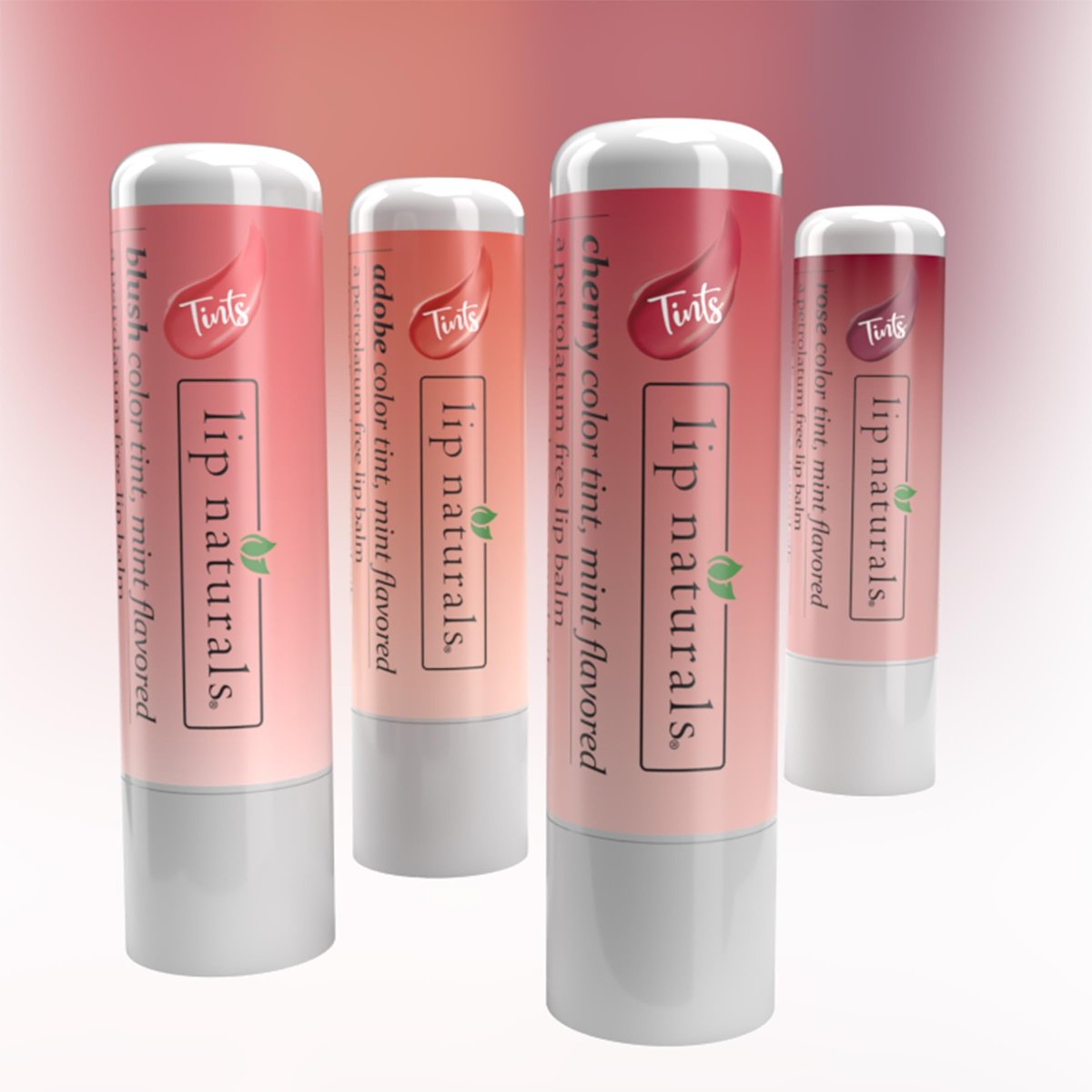 Lip Naturals Tinted Lip Balm 4 Pack - Assorted Colors with Beeswax, Coconut Oil, Vitamin E, and Aloe - Moisturizing Mint Flavored Lip Care - görsel 7