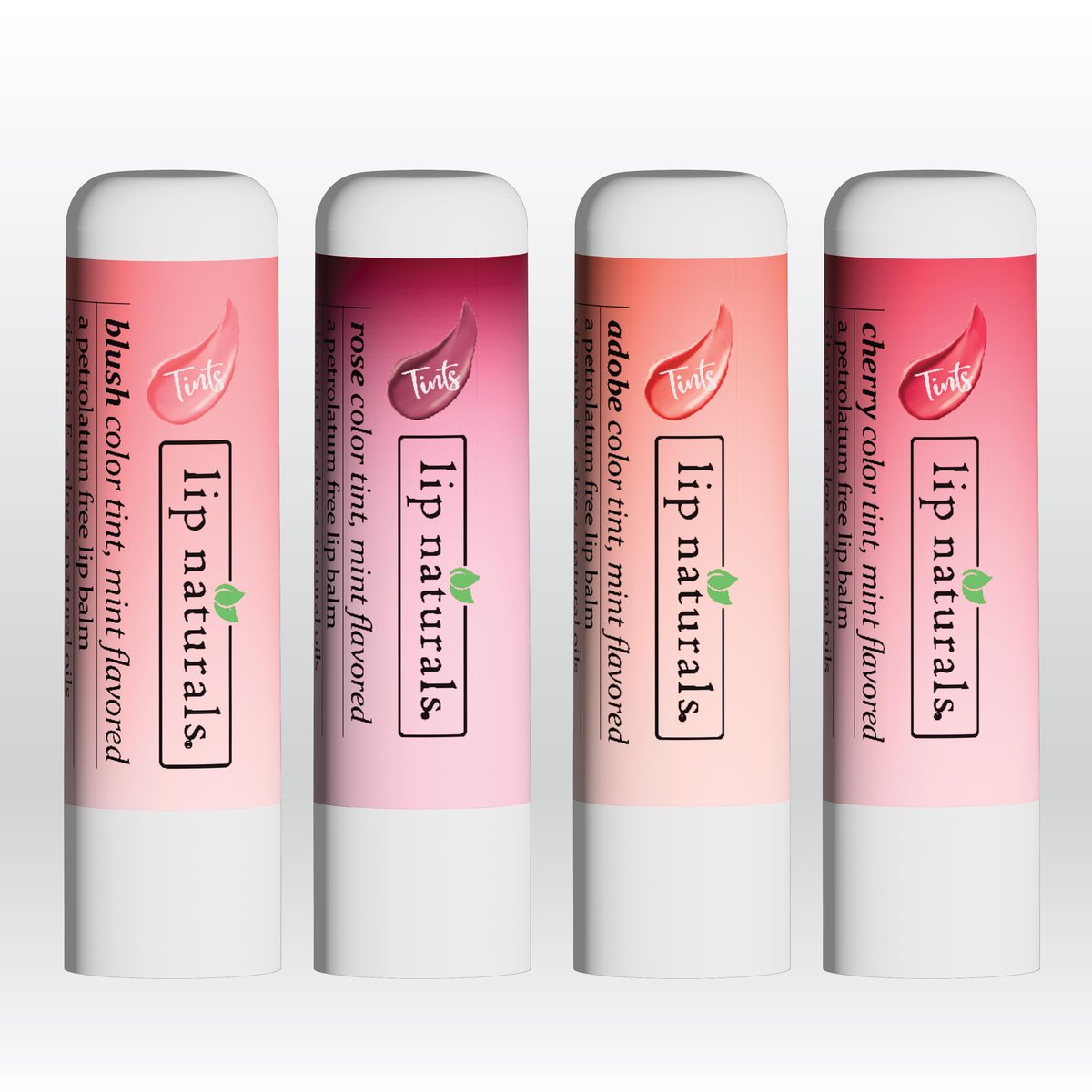 Lip Naturals Tinted Lip Balm 4 Pack - Assorted Colors with Beeswax, Coconut Oil, Vitamin E, and Aloe - Moisturizing Mint Flavored Lip Care - görsel 11