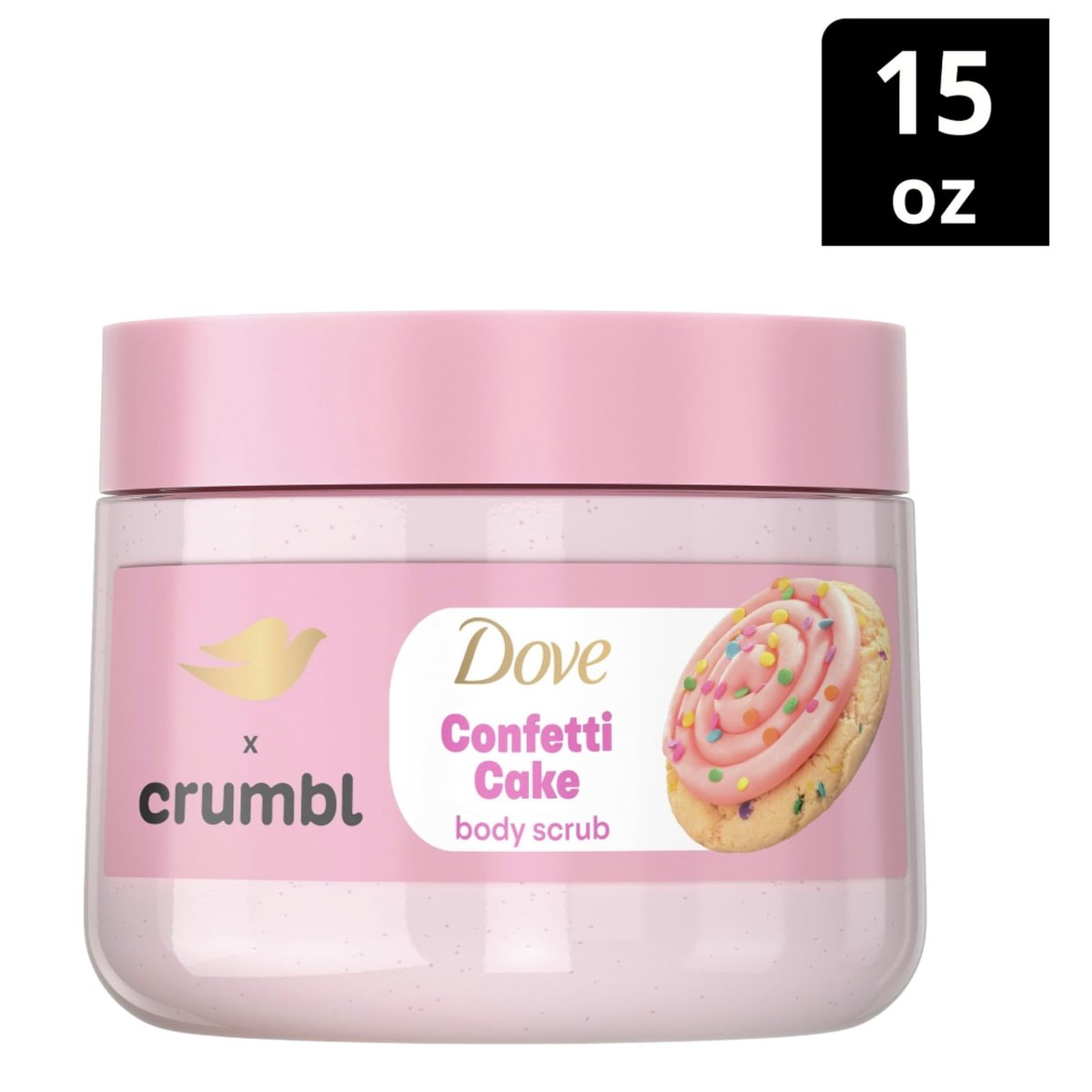 Dove Moisturizing Body Wash & Scrub Limited Edition Confetti Cake Scent - 20oz Wash + 15oz Scrub Avelisse