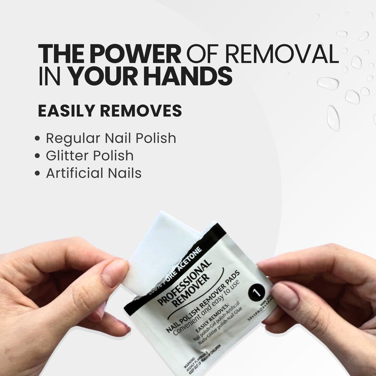 Pronto Nail Polish Remover Pads – 10 Individually Wrapped Pure Acetone Wipes for Salon & Home Use - görsel 7