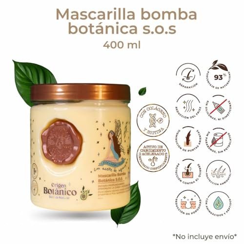 S.O.S. Botanical Bomb Mask 400 ml – Deep Hair Repair, Reduces Hair Loss & Accelerates Growth | Origen Botánico - görsel 4