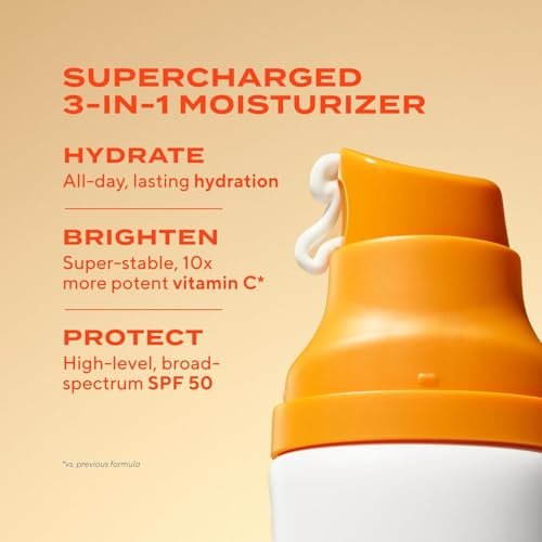 Murad Superactive Brightening Moisturizer SPF 50 – Vitamin C Sunscreen with Lipid-Boosting Technology for Preventative Aging Protection, 1.7 Fl Oz Avelisse