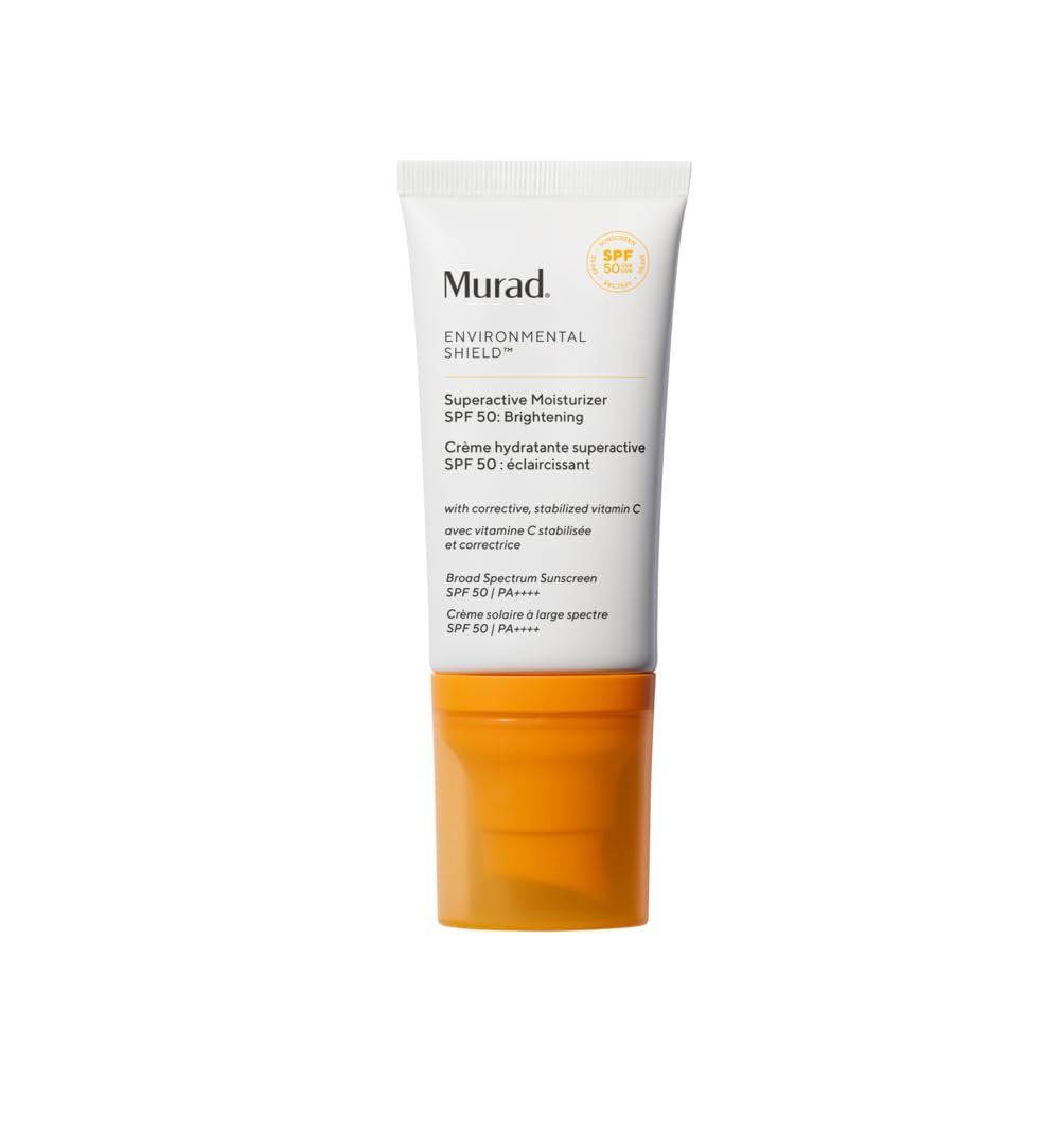 Murad Superactive Brightening Moisturizer SPF 50 – Vitamin C Sunscreen with Lipid-Boosting Technology for Preventative Aging Protection, 1.7 Fl Oz Avelisse