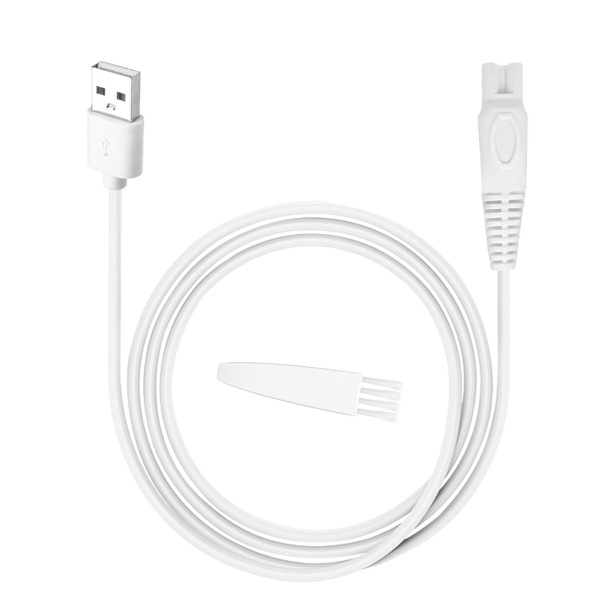 uijino 5V Charger Compatible with Akunbem Women Electric Shaver - USB Charging Cable with Cleaning Brush (3.3ft) - görsel 1