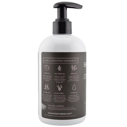 Bacne Wash: All Natural Back Acne Cleanser with Charcoal, Jojoba Oil, Tea Tree Oil, Neem Oil, Aloe Vera, Colloidal Oatmeal, and Vitamin E - Body Acne Wash for All Skin Types Avelisse