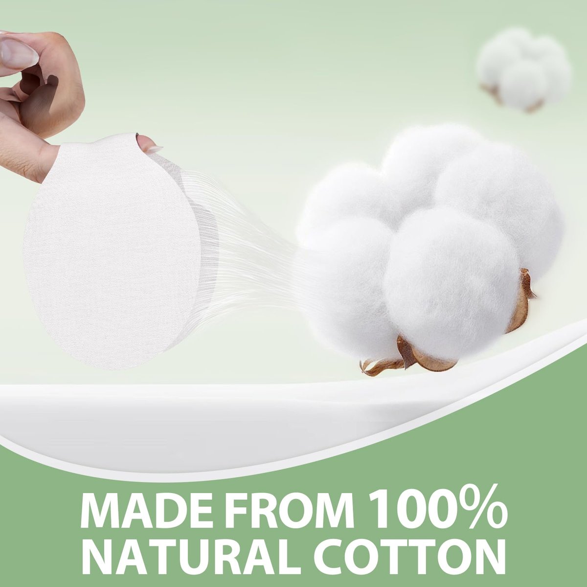 Aroma Season 100% Natural Cotton Hygienic Eyelid Sheets – 50 Individually Wrapped, Untreated Sheets for Use with Heated Eye Mask Avelisse