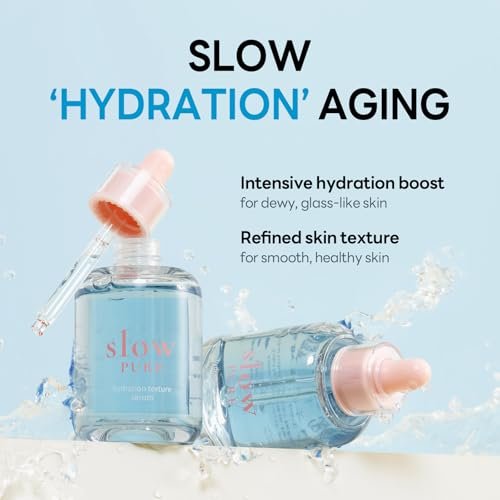 slowPURE Hydration Texture Serum - 80% Birch Sap, 7-Layer Hyaluronic Acid & Ectoin, Slow-Aging Korean Skin Care Watery Serum for Deep Hydration and Smooth Texture, 1.69 fl.oz - görsel 4