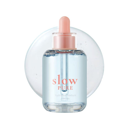 slowPURE Hydration Texture Serum - 80% Birch Sap, 7-Layer Hyaluronic Acid & Ectoin, Slow-Aging Korean Skin Care Watery Serum for Deep Hydration and Smooth Texture, 1.69 fl.oz