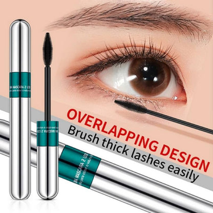4D Silk Fiber Mascara Black – Volume & Length, 5X Longer, Thickening, No Clumping, Waterproof