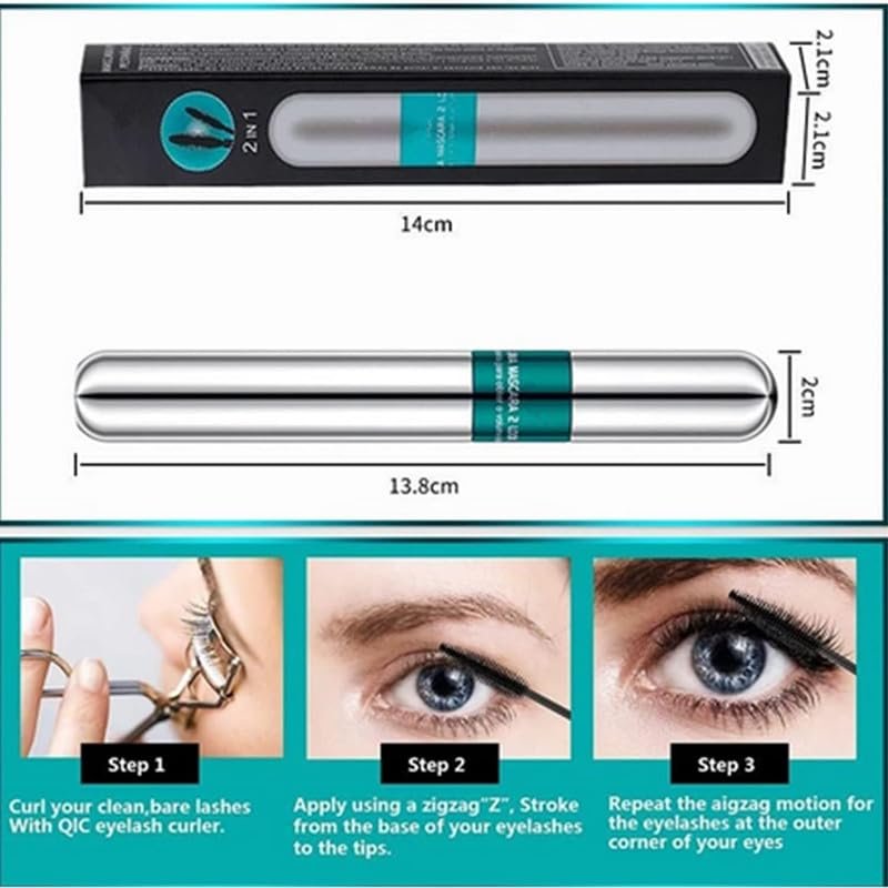 4D Silk Fiber Mascara Black – Volume & Length, 5X Longer, Thickening, No Clumping, Waterproof - görsel 8