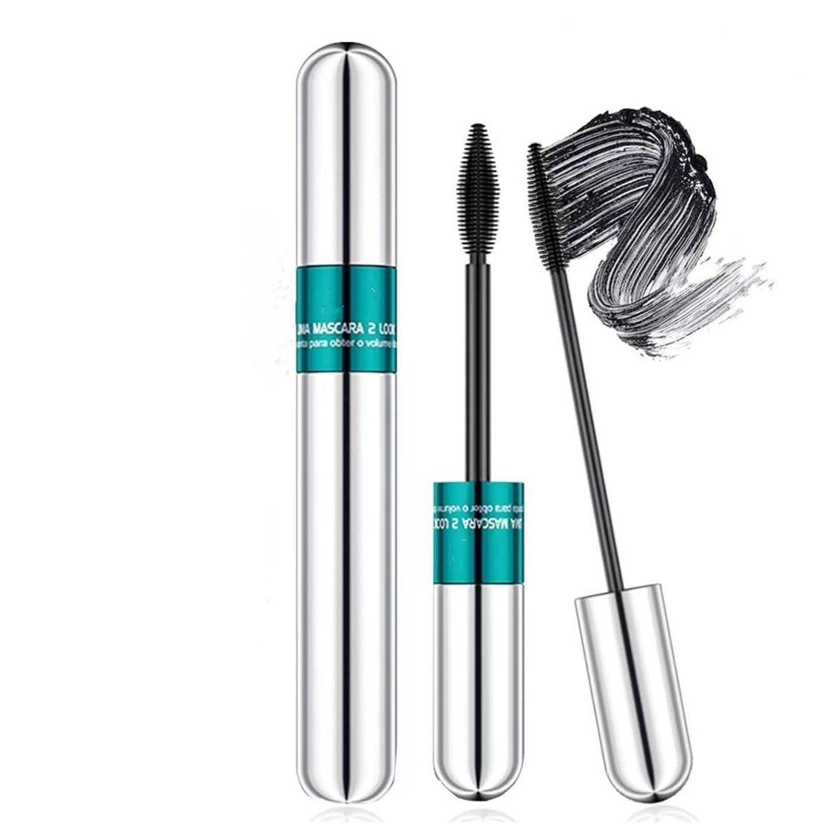 4D Silk Fiber Mascara Black – Volume & Length, 5X Longer, Thickening, No Clumping, Waterproof - görsel 1