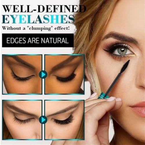 4D Silk Fiber Mascara Black – Volume & Length, 5X Longer, Thickening, No Clumping, Waterproof - görsel 4
