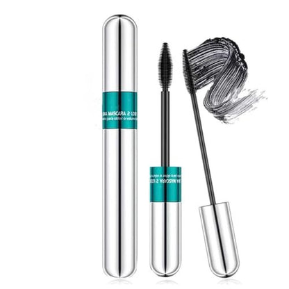 4D Silk Fiber Mascara Black – Volume & Length, 5X Longer, Thickening, No Clumping, Waterproof