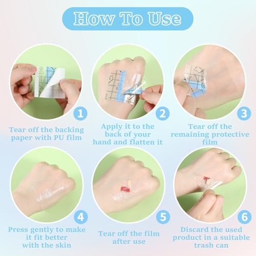 100 PCS Disposable Makeup Mixing Palette Stickers – Single Use Hand Palette Paper for Foundation, Concealer & Eyeshadow – Clear Waterproof Tray for Women & Girls Avelisse