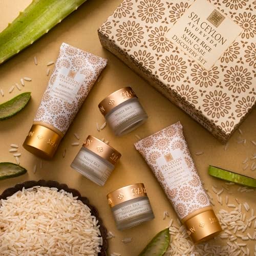 SPA CEYLON WHITE RICE SKIN CARE DISCOVERY SET | Travel Size Face Care Set | Organic | For Normal to Oily Skin - görsel 4