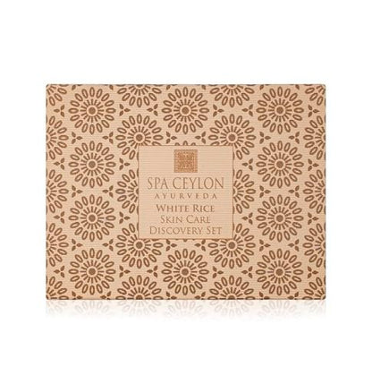 SPA CEYLON WHITE RICE SKIN CARE DISCOVERY SET | Travel Size Face Care Set | Organic | For Normal to Oily Skin