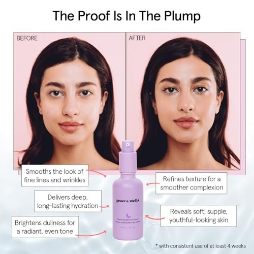 Grace & Stella Retinol Serum with Hyaluronic Acid - Anti-Aging Face Serum for Fine Lines & Wrinkles, Vegan Hyaluronic Acid Serum (1.7 fl oz) - görsel 6