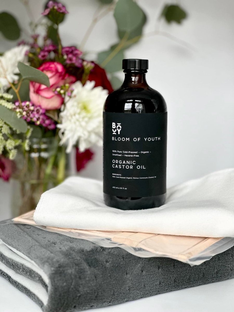 100% Pure Cold Pressed Organic Castor Oil, Glass Bottle 16oz | Hexane Free, Unrefined, USDA Certified | For Hair, Skincare, Castor Oil Pack, Face, Joints, Carrier Oil, Eyelashes, Eyebrows Avelisse