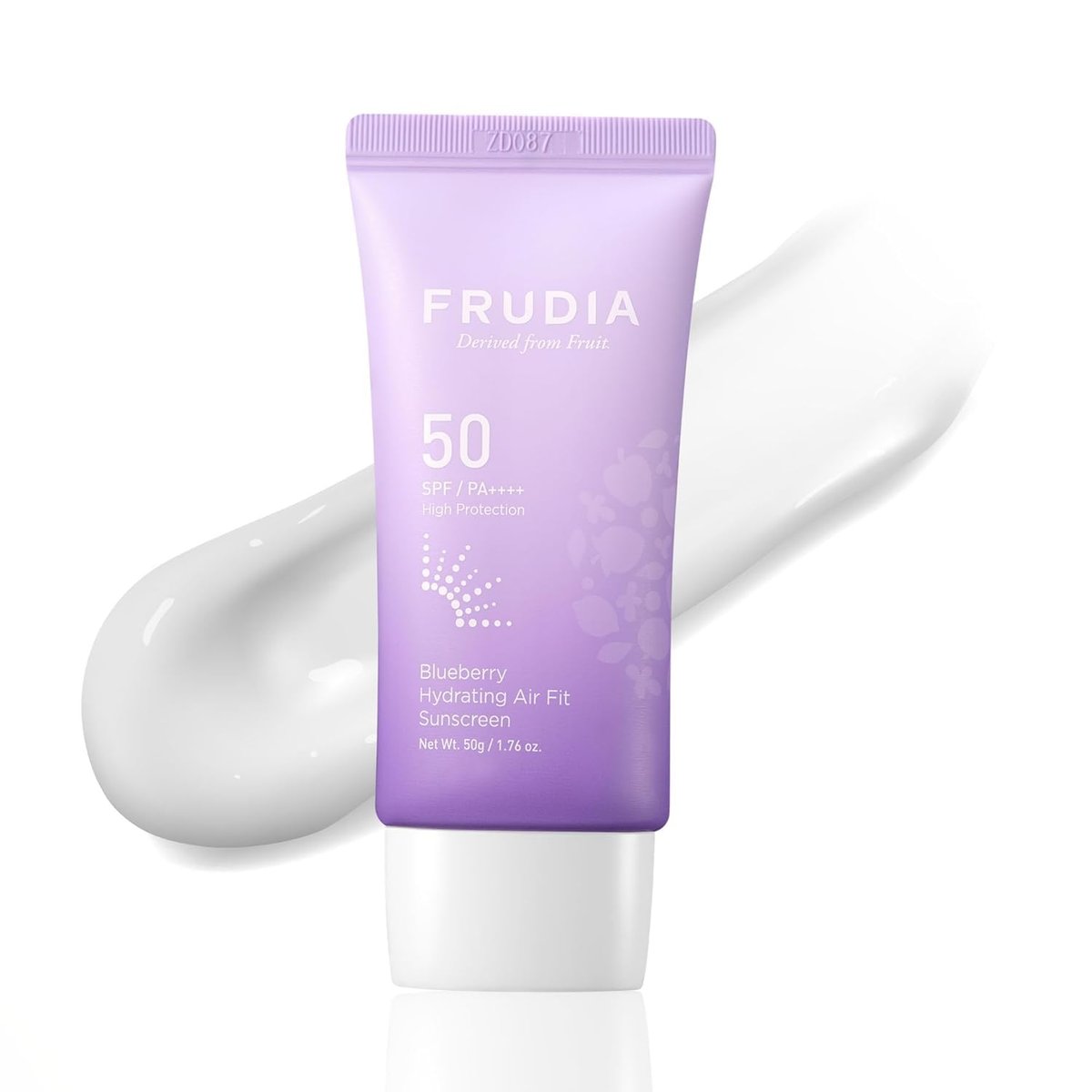 FRUDIA Blueberry Hydrating Air Fit Sunscreen SPF 50+ PA++++ – Ultra Lightweight Korean Face Sunscreen with Blueberry, Triple Hyaluronic Acid & Panthenol, No White Cast, 1.76 oz - görsel 1