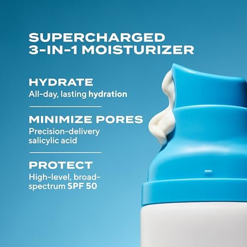 Murad Superactive Mattifying Oil and Pore Control Moisturizer SPF 50 - Shine-Free Hydrating Facial Sunscreen with Salicylic Acid, 1.7 Fl Oz Avelisse