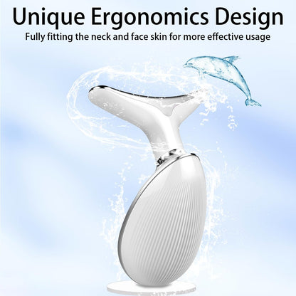 ASEXETIC Face Sculpting Tool - 3 in 1 Neck and Face Massager for Daily Skin Care, White Avelisse