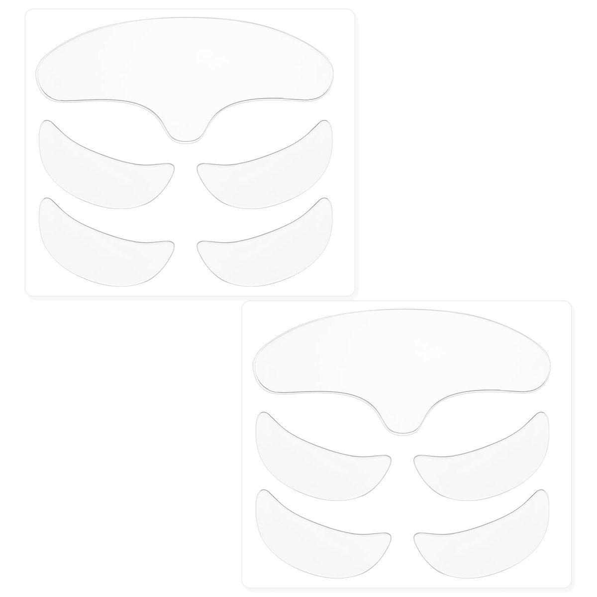 WY LIGHTING LEVEL 10 Pcs Forehead Wrinkles Patches - Reusable Silicone Wrinkle Patches for Smooth Fine Lines, Transparent Face Tape for Women - görsel 1