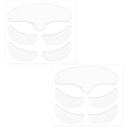 WY LIGHTING LEVEL 10 Pcs Forehead Wrinkles Patches - Reusable Silicone Wrinkle Patches for Smooth Fine Lines, Transparent Face Tape for Women