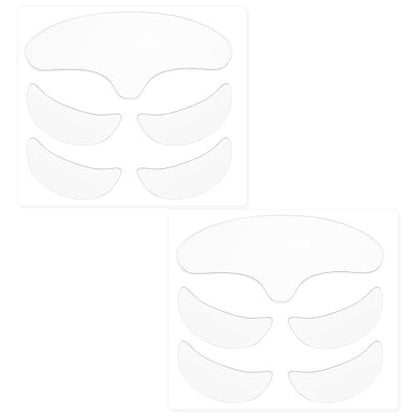 WY LIGHTING LEVEL 10 Pcs Forehead Wrinkles Patches - Reusable Silicone Wrinkle Patches for Smooth Fine Lines, Transparent Face Tape for Women