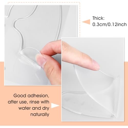 WY LIGHTING LEVEL 10 Pcs Forehead Wrinkles Patches - Reusable Silicone Wrinkle Patches for Smooth Fine Lines, Transparent Face Tape for Women - görsel 6