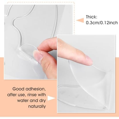 WY LIGHTING LEVEL 10 Pcs Forehead Wrinkles Patches - Reusable Silicone Wrinkle Patches for Smooth Fine Lines, Transparent Face Tape for Women