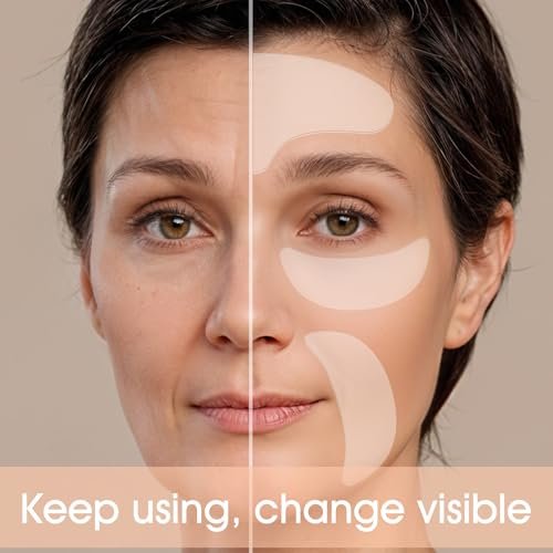 WY LIGHTING LEVEL 10 Pcs Forehead Wrinkles Patches - Reusable Silicone Wrinkle Patches for Smooth Fine Lines, Transparent Face Tape for Women - görsel 12