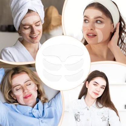 WY LIGHTING LEVEL 10 Pcs Forehead Wrinkles Patches - Reusable Silicone Wrinkle Patches for Smooth Fine Lines, Transparent Face Tape for Women