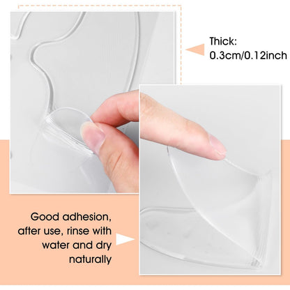 WY LIGHTING LEVEL 10 Pcs Forehead Wrinkles Patches - Reusable Silicone Wrinkle Patches for Smooth Fine Lines, Transparent Face Tape for Women
