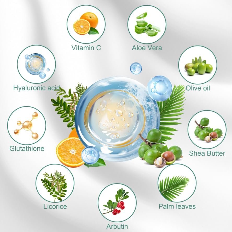 Gukei Skin Lightening Cream Gel for Body & Intimate Areas - Niacinamide, Arbutin, Vitamin C - Whitening for Underarms, Knees, Elbows, Inner Thighs, Bikini Line - 30ml - görsel 14