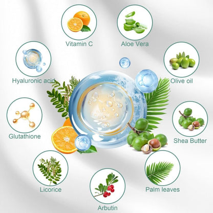 Gukei Skin Lightening Cream Gel for Body & Intimate Areas - Niacinamide, Arbutin, Vitamin C - Whitening for Underarms, Knees, Elbows, Inner Thighs, Bikini Line - 30ml