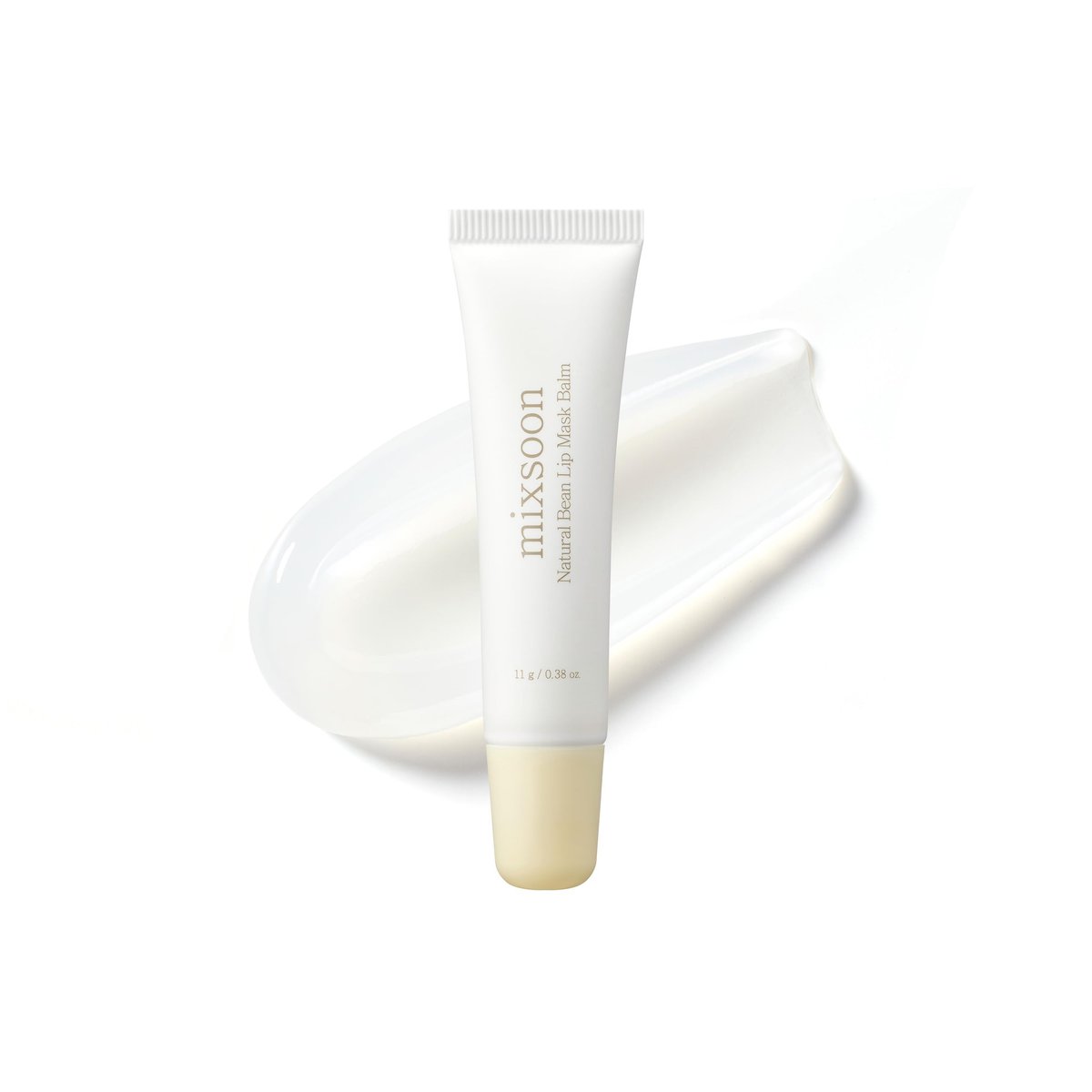 mixsoon Natural Bean Lip Mask Balm - Hydrated Lips, Softening, Fermented Bean & Shea Butter, Vegan Lip Balm 11g | Korean Glass Skin Care Avelisse