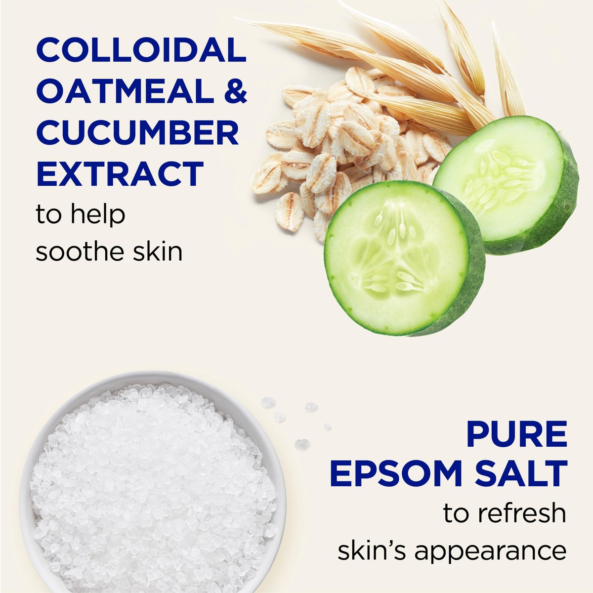 Dr Teal's Foaming Bath with Pure Epsom Salt, Sensitive Skin with Colloidal Oatmeal & Cucumber, 34 fl oz (Pack of 4) - görsel 3