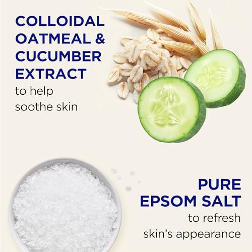 Dr Teal's Foaming Bath with Pure Epsom Salt, Sensitive Skin with Colloidal Oatmeal & Cucumber, 34 fl oz (Pack of 4) - görsel 4