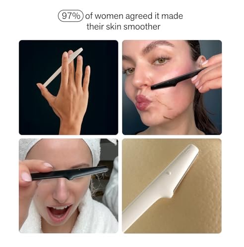 Nimbi Dermaplane Razor | Precision Eyebrow Shaper, Facial Hair Removal for Women & Exfoliation | Professional Dermaplaning Tool for Face | Plastic-Free - 3 Count - görsel 5