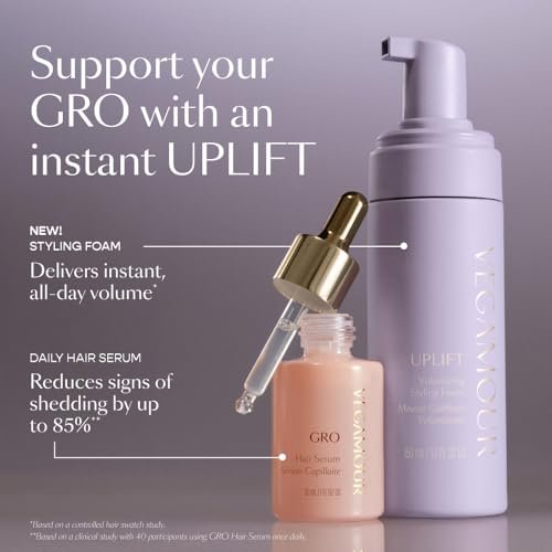 VEGAMOUR UPLIFT Volumizing Styling Foam – Lightweight Volume for Fine, Flat & Thinning Hair Avelisse