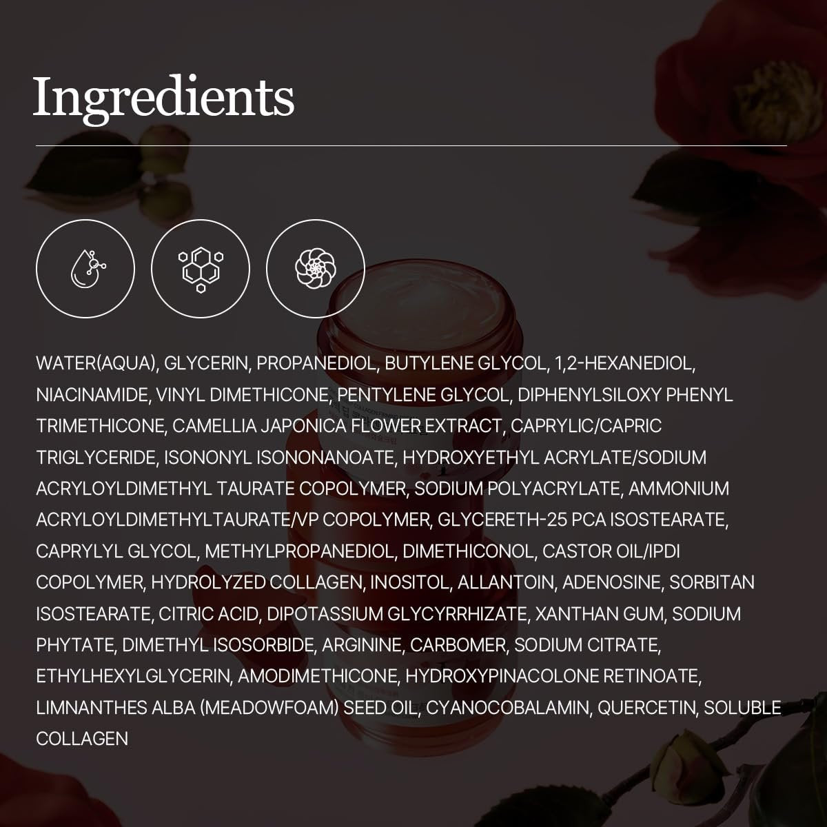ROUND LAB Camellia Deep Collagen Firming Cream 1.69 Fl Oz - Multi-Collagen Face Moisturizer for Elasticity, Hydration, Smooth & Firm Skin, Pore Tightening, Korean Skincare Avelisse