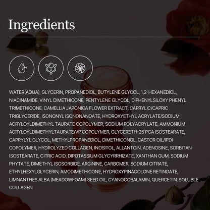 ROUND LAB Camellia Deep Collagen Firming Cream 1.69 Fl Oz - Multi-Collagen Face Moisturizer for Elasticity, Hydration, Smooth & Firm Skin, Pore Tightening, Korean Skincare Avelisse