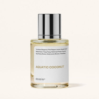 Aquatic Coconut Eau de Parfum - Inspired by Beach Walk - Long-Lasting Vegan Fragrance 50ml Avelisse