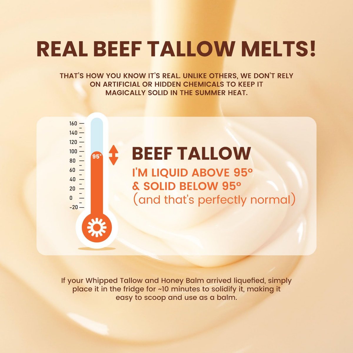 Jardient Beef Tallow Honey Balm for Skin: 100% Grass-Fed Beef Tallow Moisturizer for Face and Body - Organic Moisturizer Cream with Olive Oil & Manuka Honey for Eczema and Dry Skin (2 oz) Avelisse