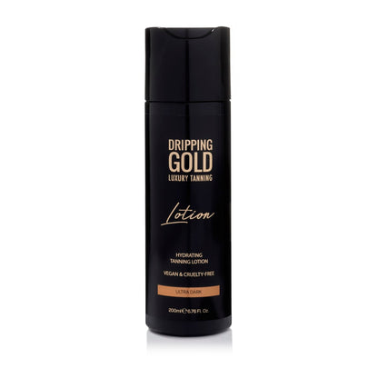 Dripping Gold Dark Ultra Luxury Lotion – Hydrating Self-Tanner for Deep, Flawless Tan