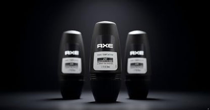 Axe Dark Temptation Roll-on Deodorant, Black, 1.7 Fl Oz (Pack of 4) - Long-Lasting Protection