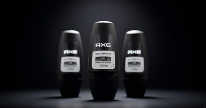 Axe Dark Temptation Roll-on Deodorant, Black, 1.7 Fl Oz (Pack of 4) - Long-Lasting Protection