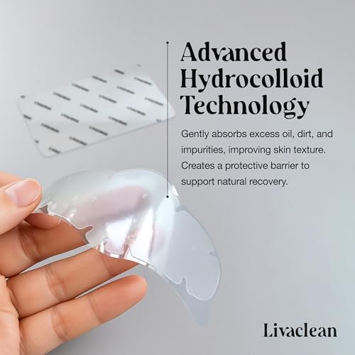 LivaClean 20 CT Nose Pore Strips – Hydrocolloid Nose Pimple Patch & Pore Cleansing Strips for Blackheads, Oil & Clogged Pores – Acne Treatment for Face & Skin Care - görsel 14