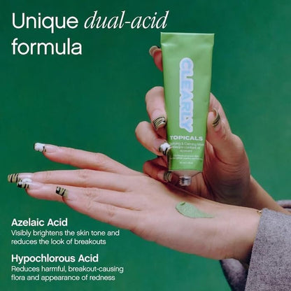 Topicals Clearly Breakout Clarifying + Calming Mask for Acne-Prone Skin | Reduces Breakouts & Redness | Clinical-Strength Dual-Acid Formula with Hypochlorous Acid | Vegan, Cruelty-Free (2 oz) Avelisse