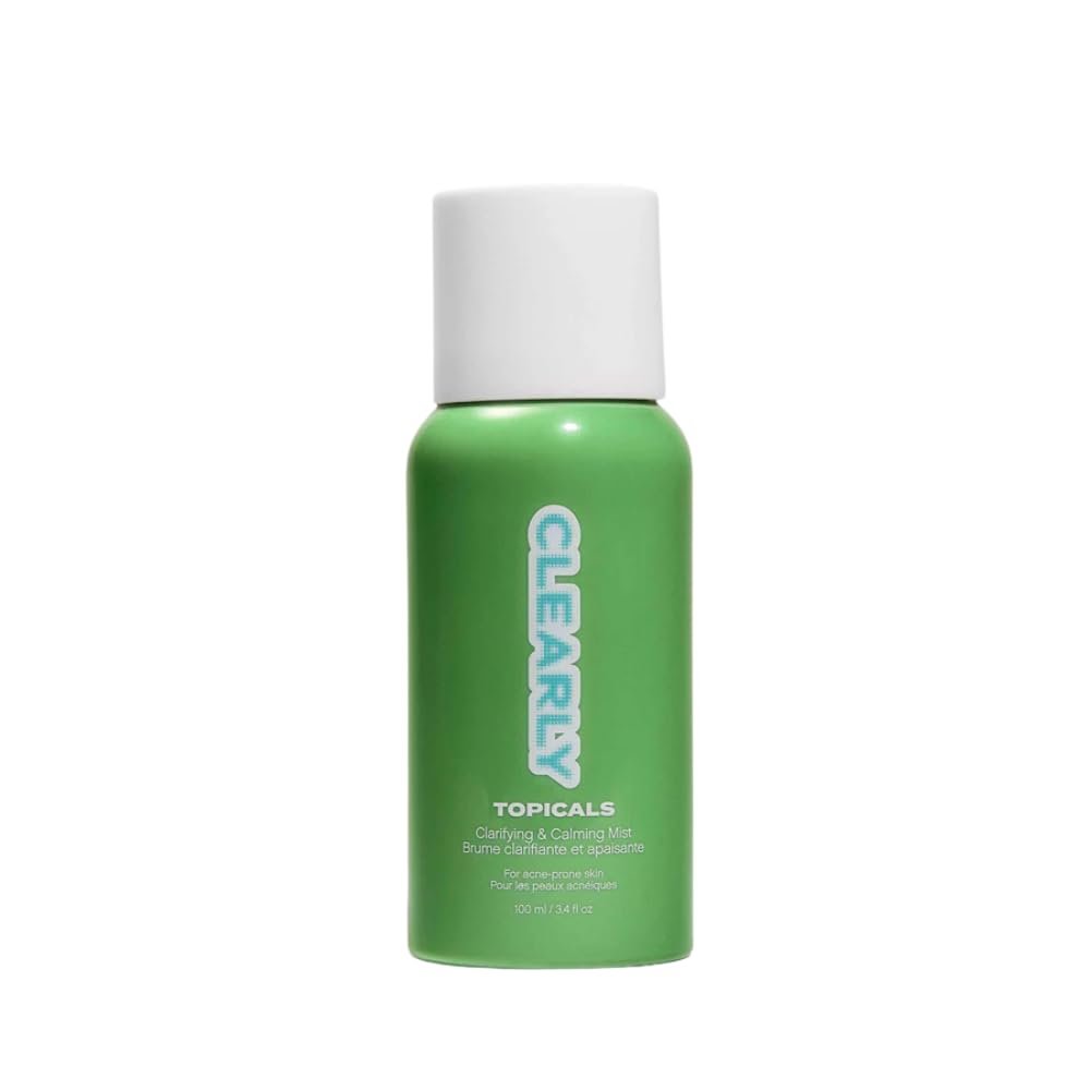 Clearly Acne Clarifying + Calming Mist for Face & Body | 2% Salicylic Acid + AHA | Reduces Acne, Blackheads & Redness | Vegan & Cruelty-Free (4 fl oz) Avelisse
